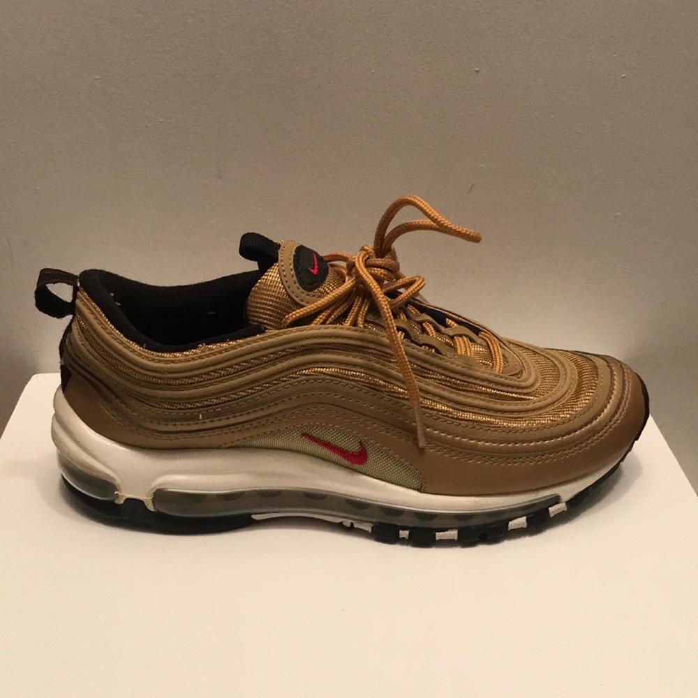 Nike Gold Air Max 97 Sneakers